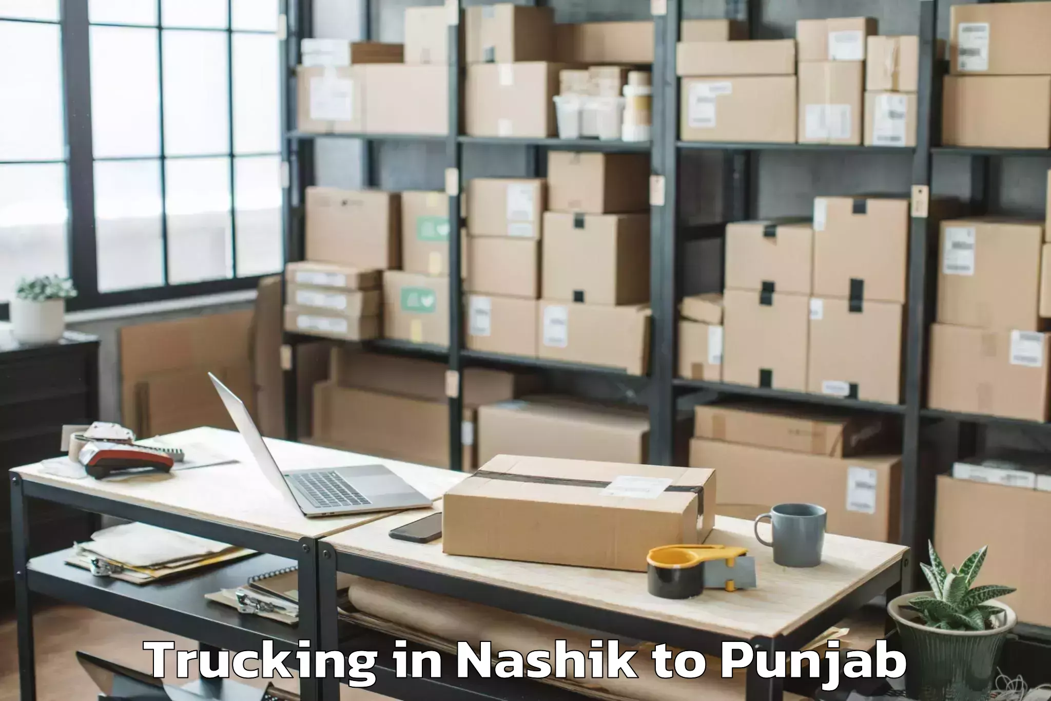 Book Nashik to Ansal Plaza Mall Ludhiana Trucking Online